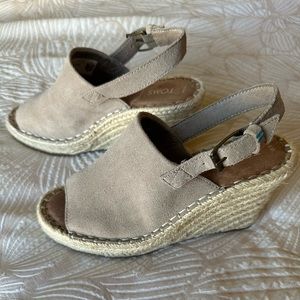 TOM’s Wedge Espadrille Sandal